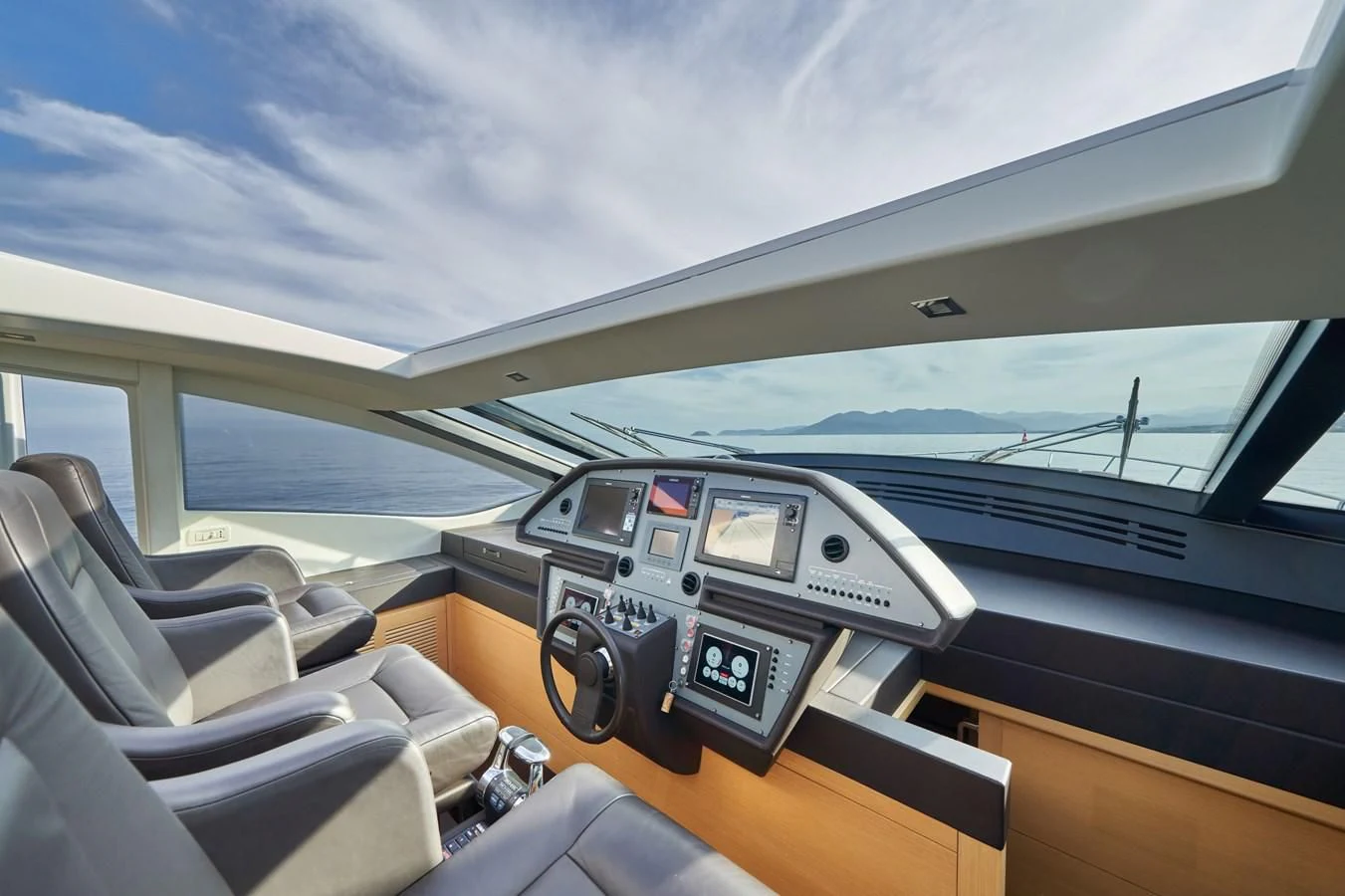 inside of a car aboard HIT Yacht for Sale