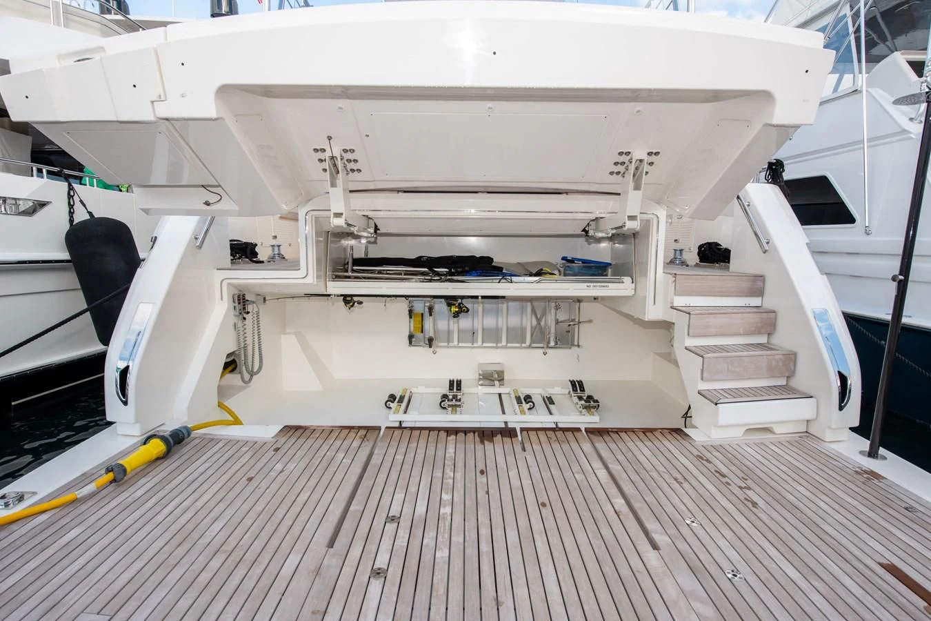a large white building with a cross on the top aboard MARAVI Yacht for Sale
