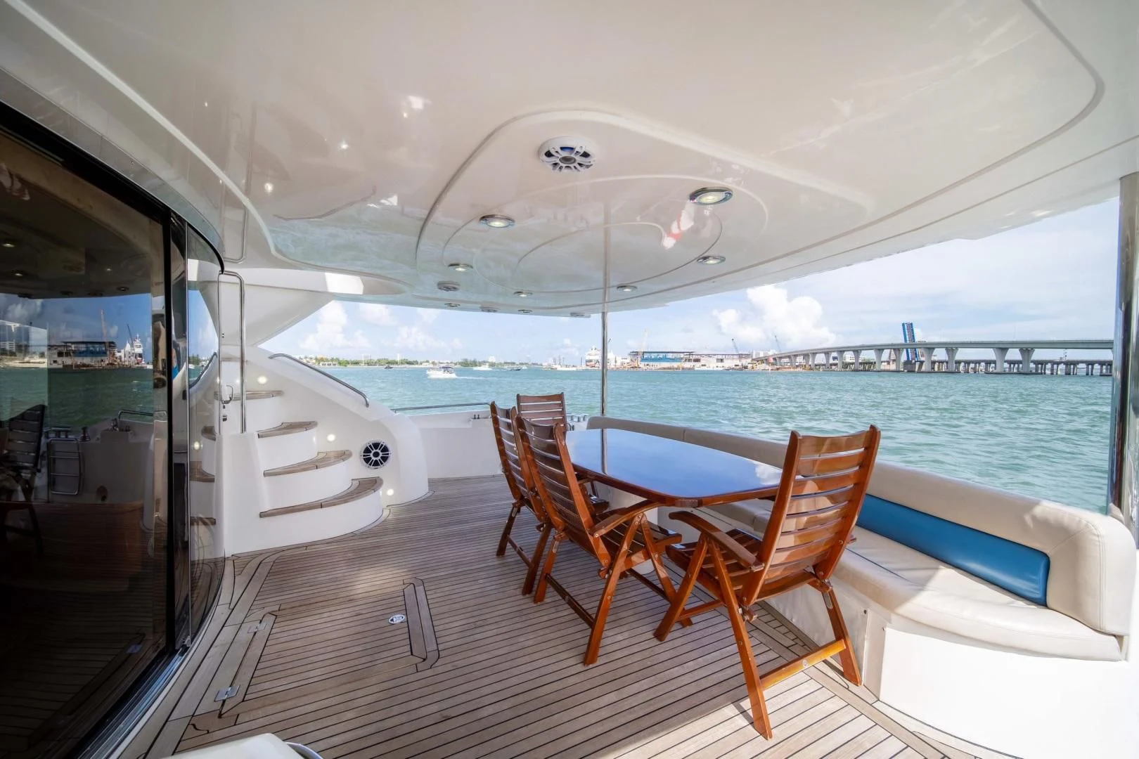 a boat on the water aboard FINS UP Yacht for Sale