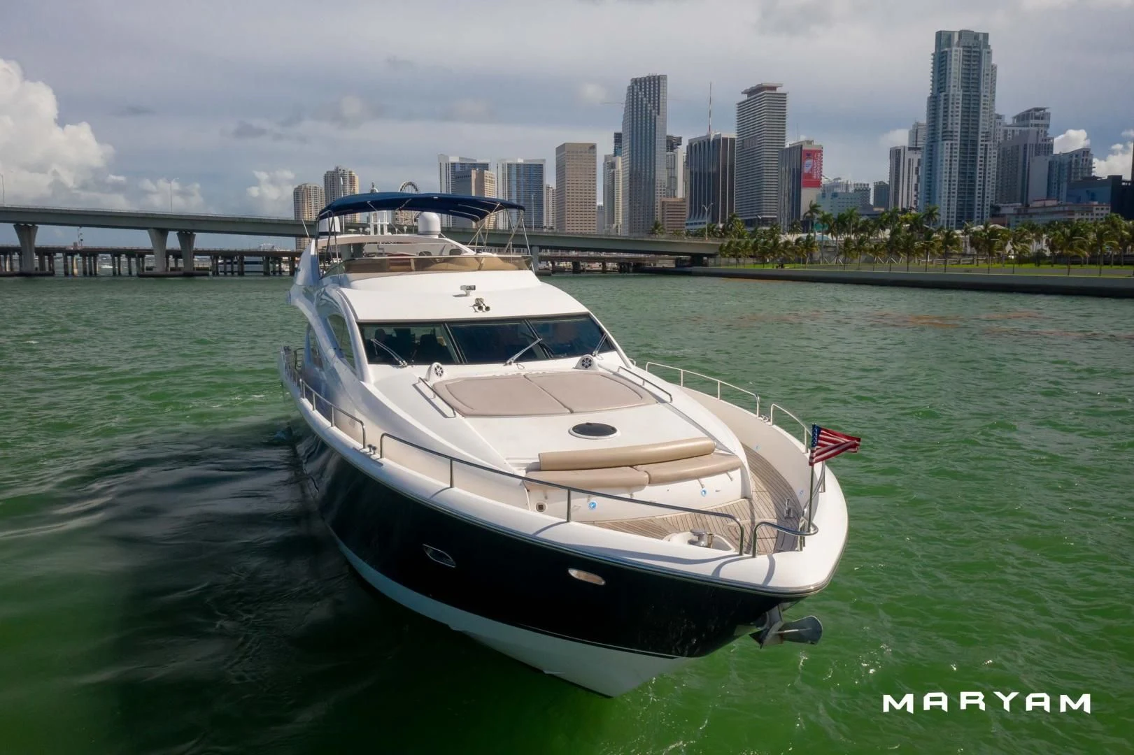 a boat in the water aboard FINS UP Yacht for Sale