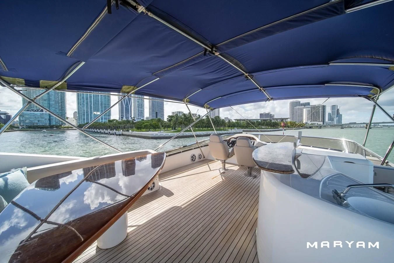 a boat on the water aboard FINS UP Yacht for Sale