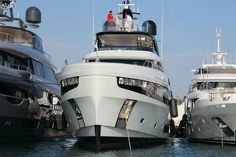 a group of people on a boat aboard KOJU Yacht for Sale