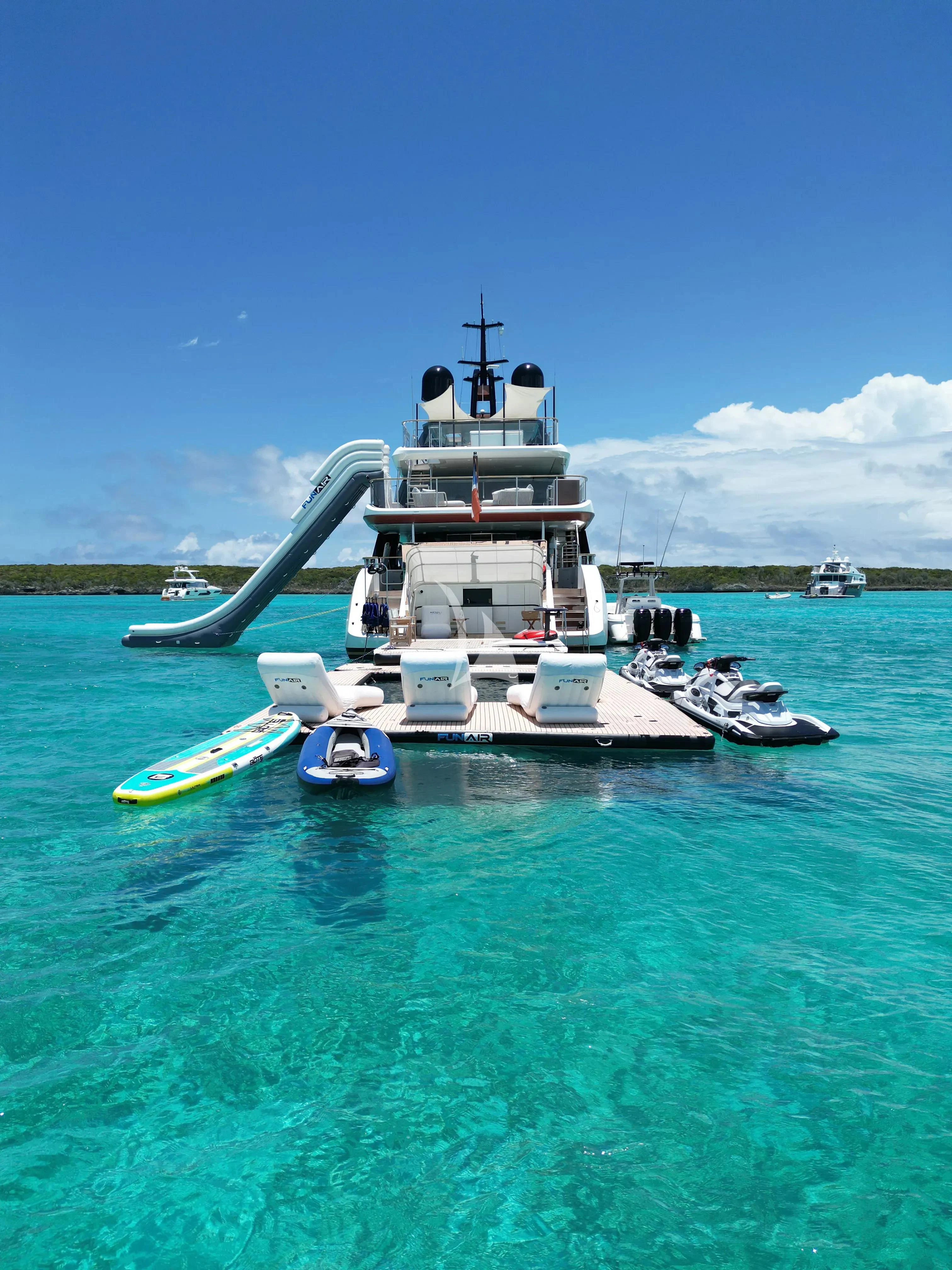 a boat in the water aboard KOJU Yacht for Sale