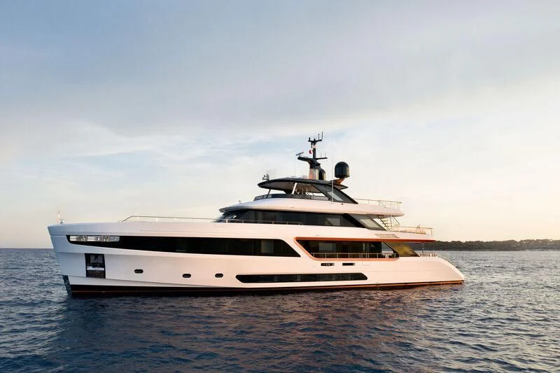 a boat on the water aboard KOJU Yacht for Sale