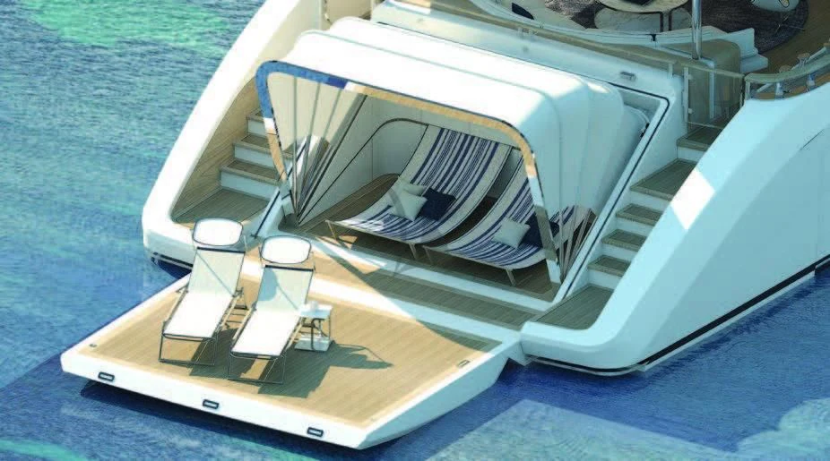 a satellite in the water aboard KOJU Yacht for Sale
