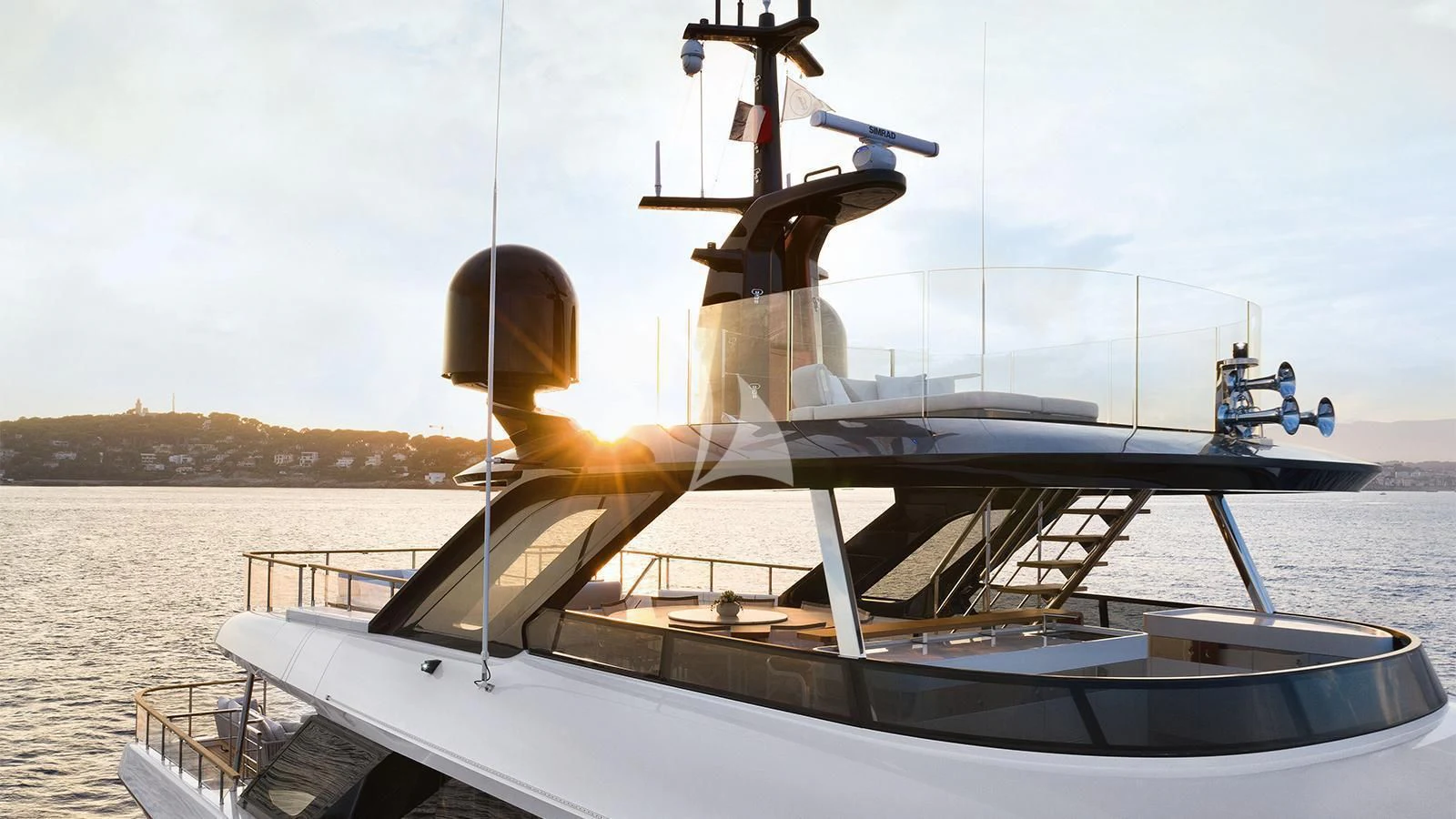 a boat with a large propeller aboard KOJU Yacht for Sale