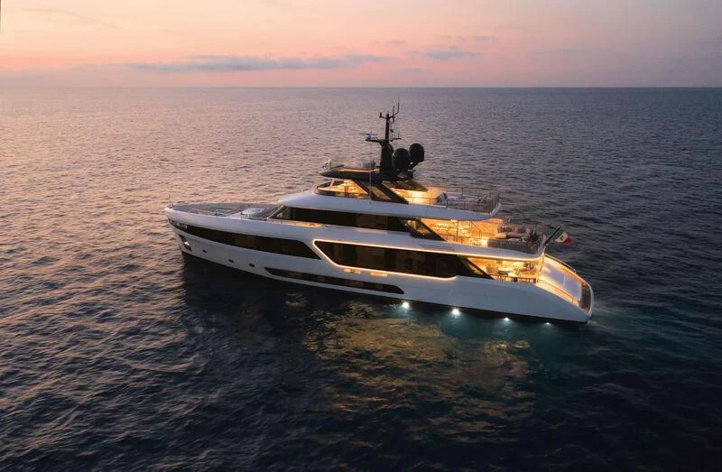 a boat in the water aboard KOJU Yacht for Sale