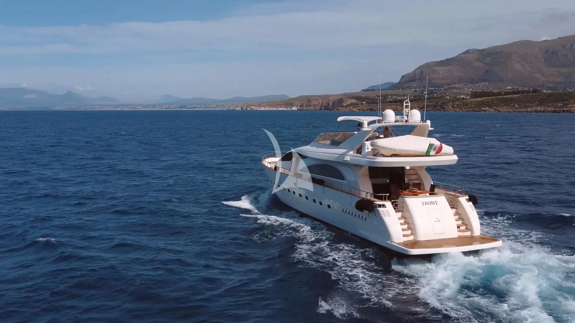 a boat on the water aboard JAUNI Yacht for Sale