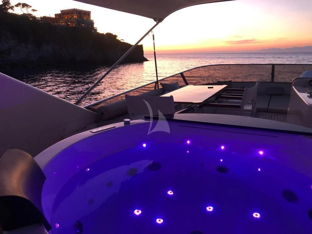 a boat on the water aboard JAUNI Yacht for Sale