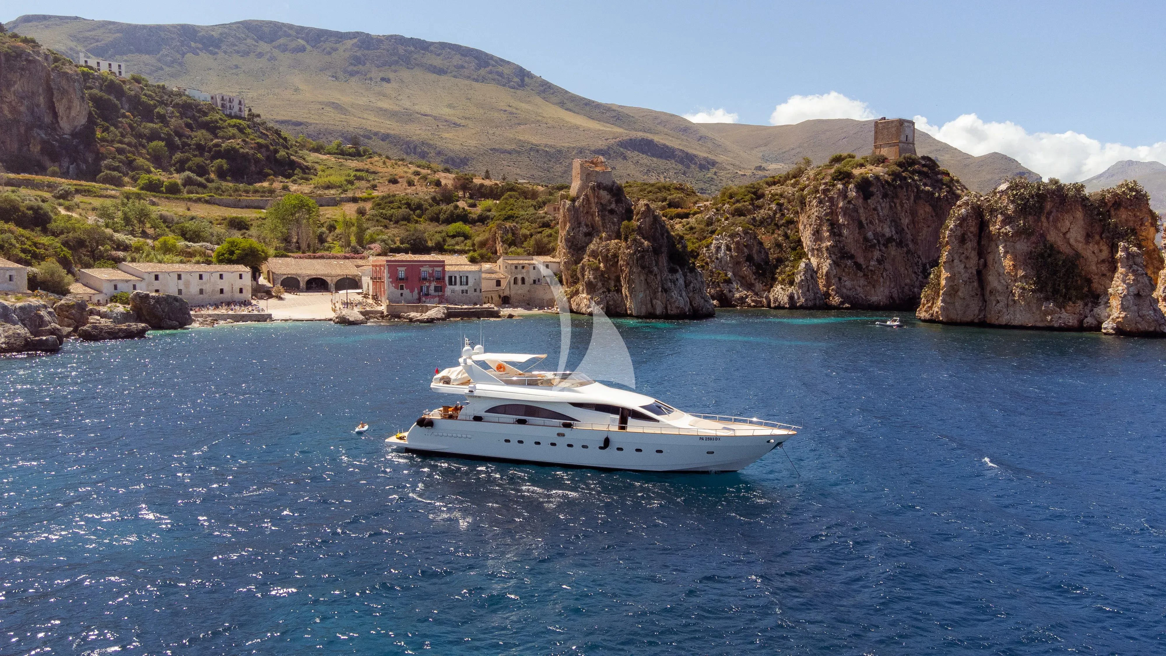 a boat on the water aboard JAUNI Yacht for Sale