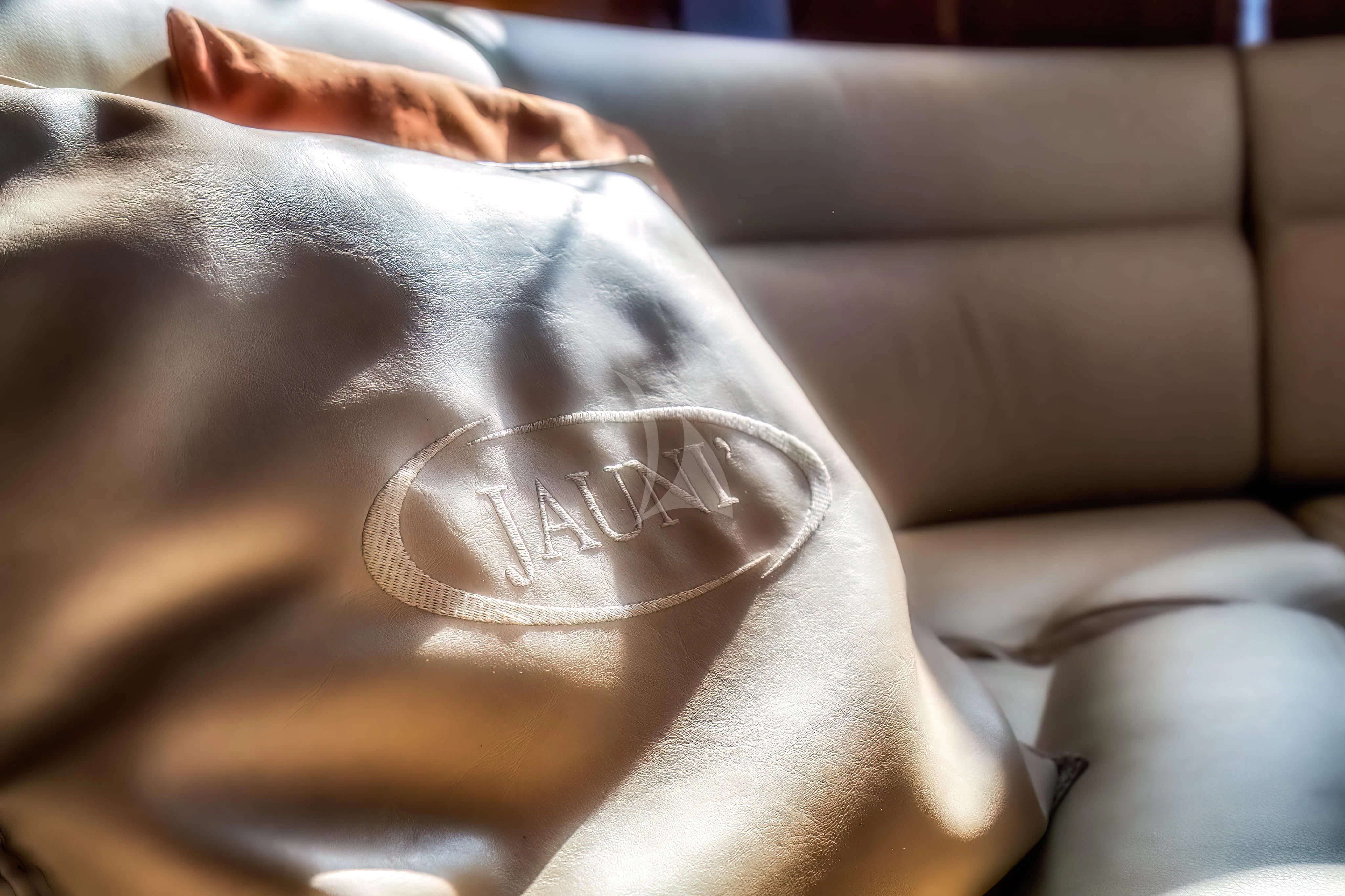 a person lying down aboard JAUNI Yacht for Sale