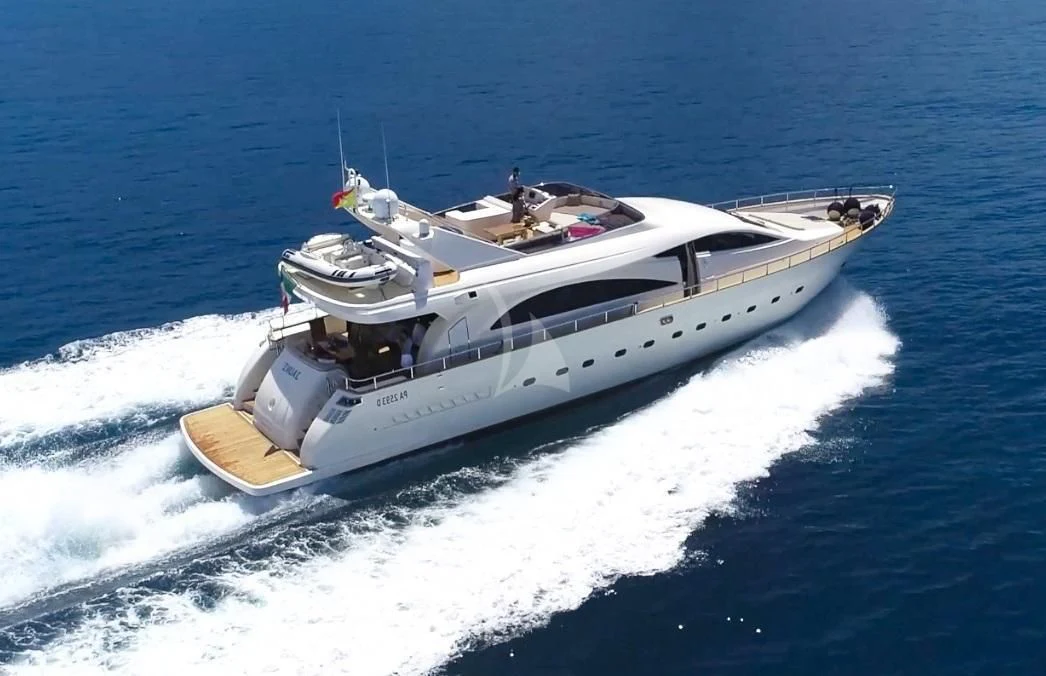 a boat on the water aboard JAUNI Yacht for Sale