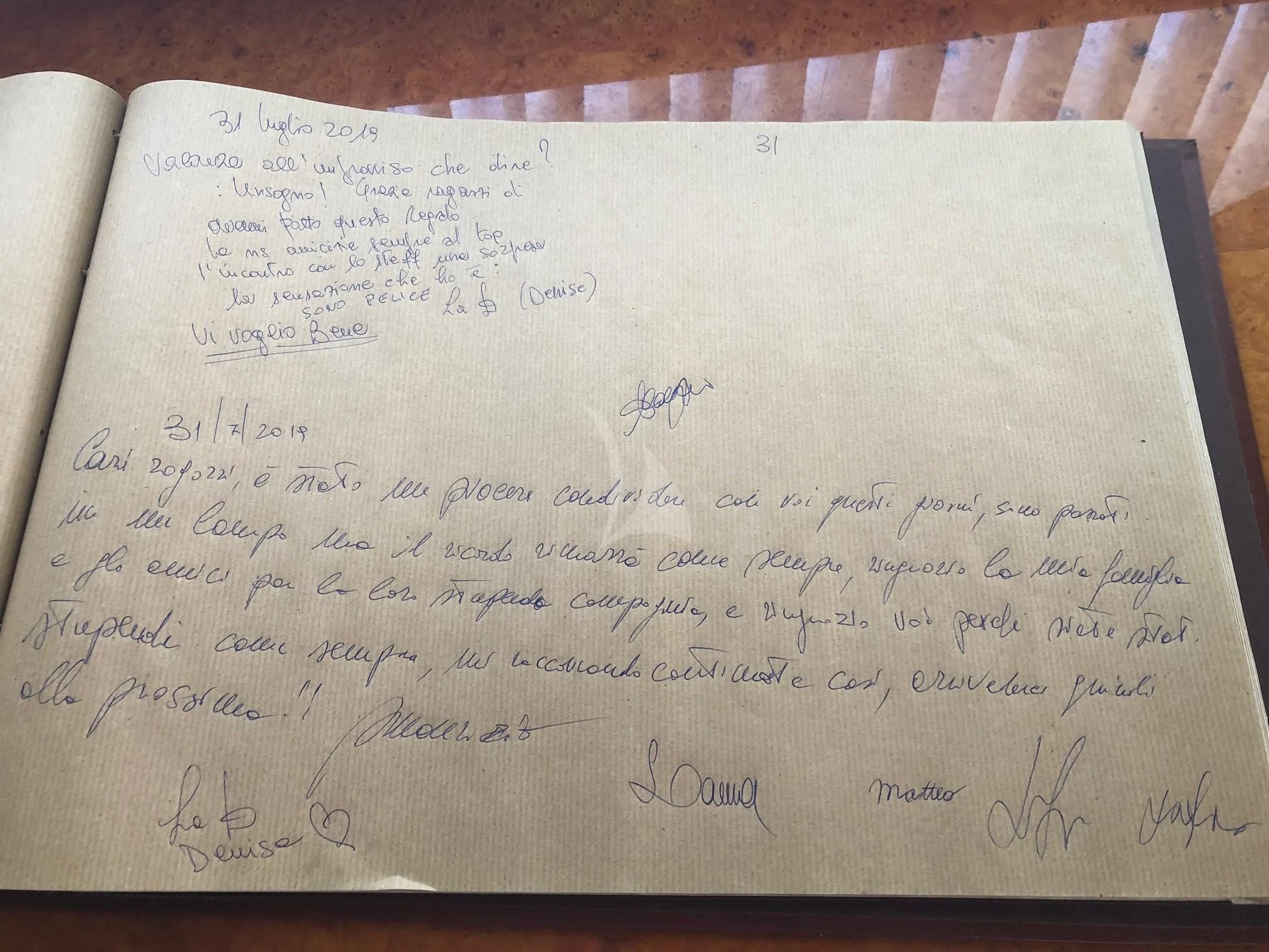text, letter aboard JAUNI Yacht for Sale