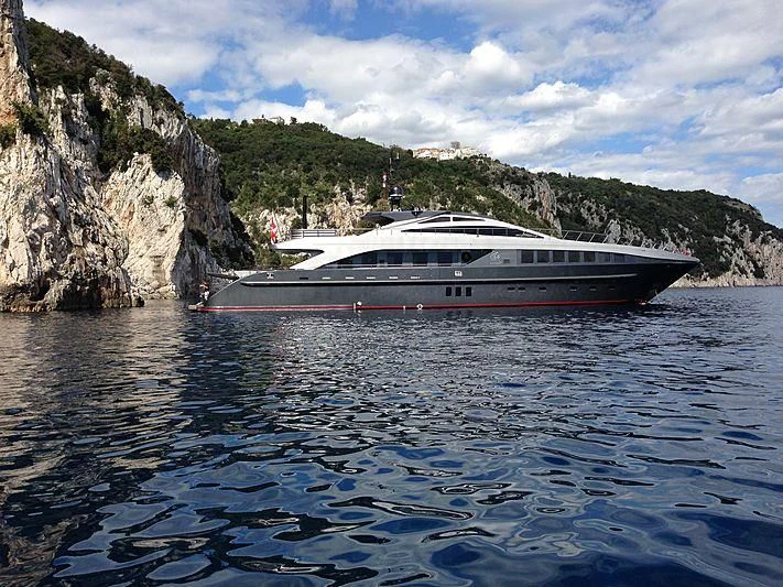 a boat in the water aboard RL NOOR Yacht for Sale