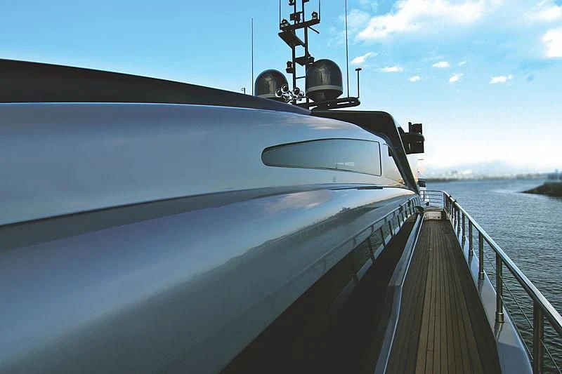 a boat on the water aboard RL NOOR Yacht for Sale