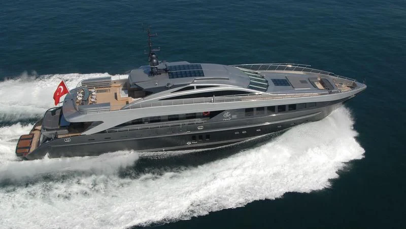 a ship on the water aboard RL NOOR Yacht for Sale