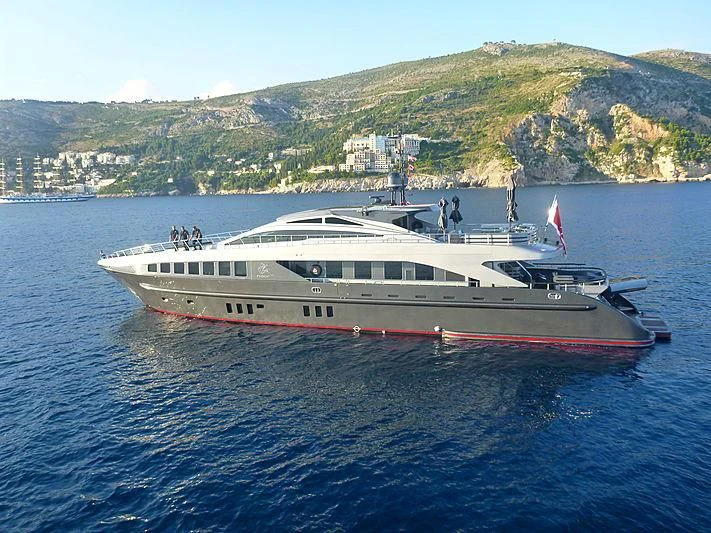 a boat on the water aboard RL NOOR Yacht for Sale