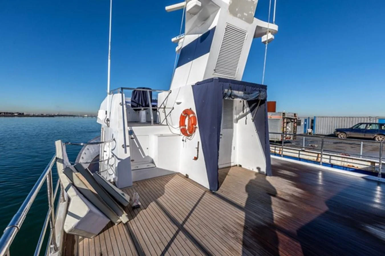 a boat on the water aboard HISTORY Yacht for Sale