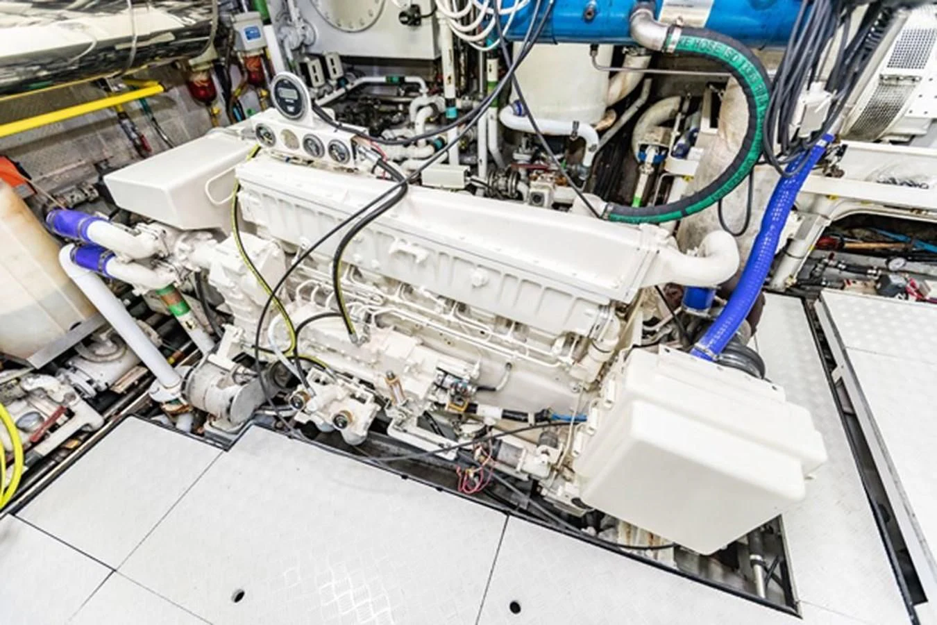 a close-up of a machine aboard HISTORY Yacht for Sale