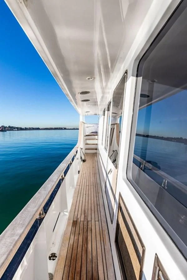 a boat on the water aboard HISTORY Yacht for Sale