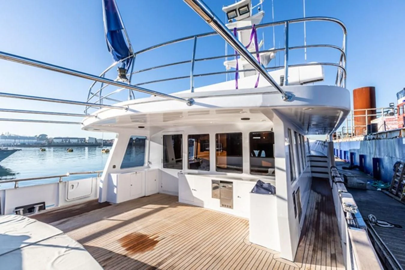 a boat on the water aboard HISTORY Yacht for Sale