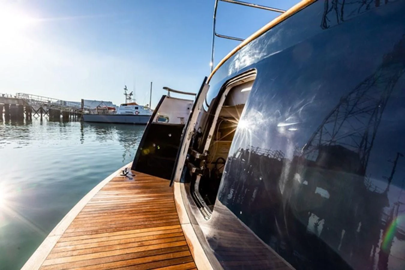 a boat on the water aboard HISTORY Yacht for Sale