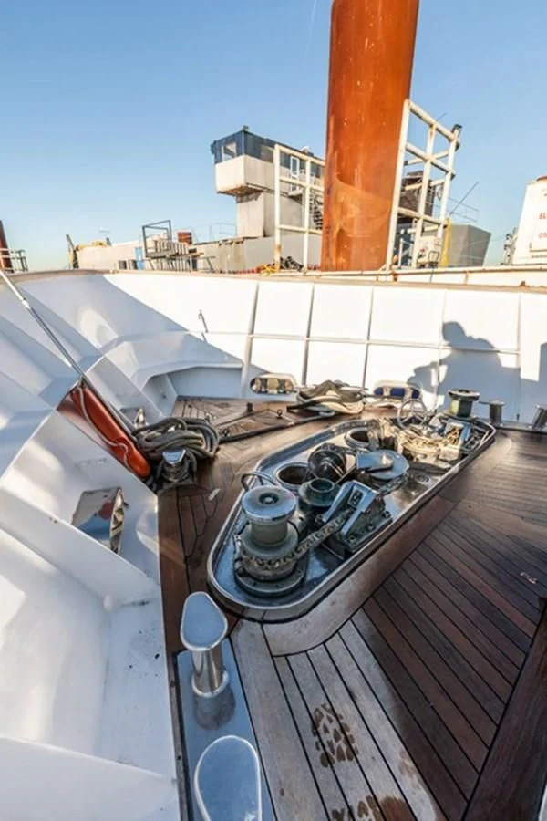 a close-up of a boat aboard HISTORY Yacht for Sale