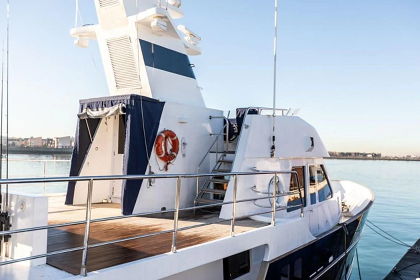 a boat on the water aboard HISTORY Yacht for Sale