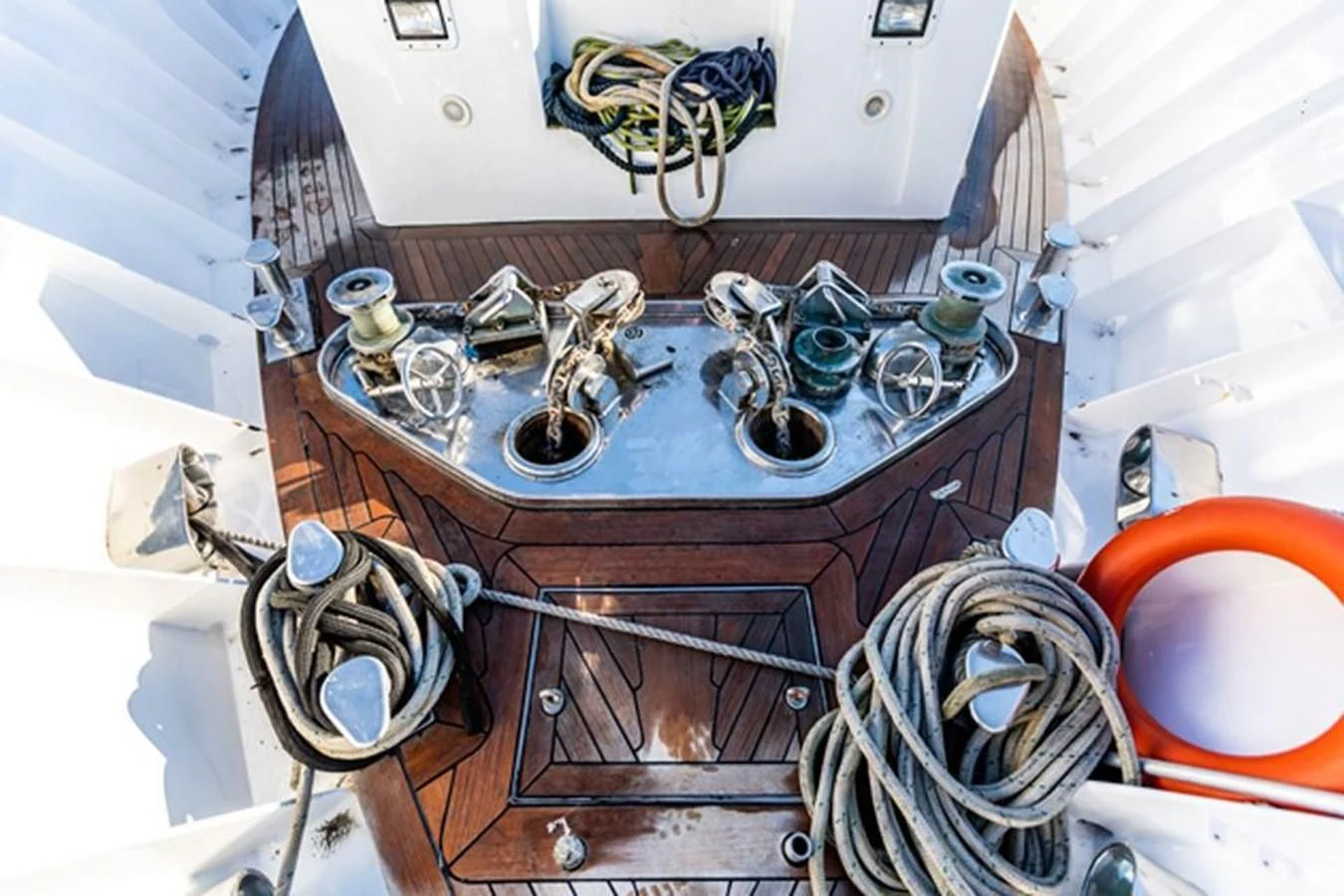 a sink with a faucet aboard HISTORY Yacht for Sale