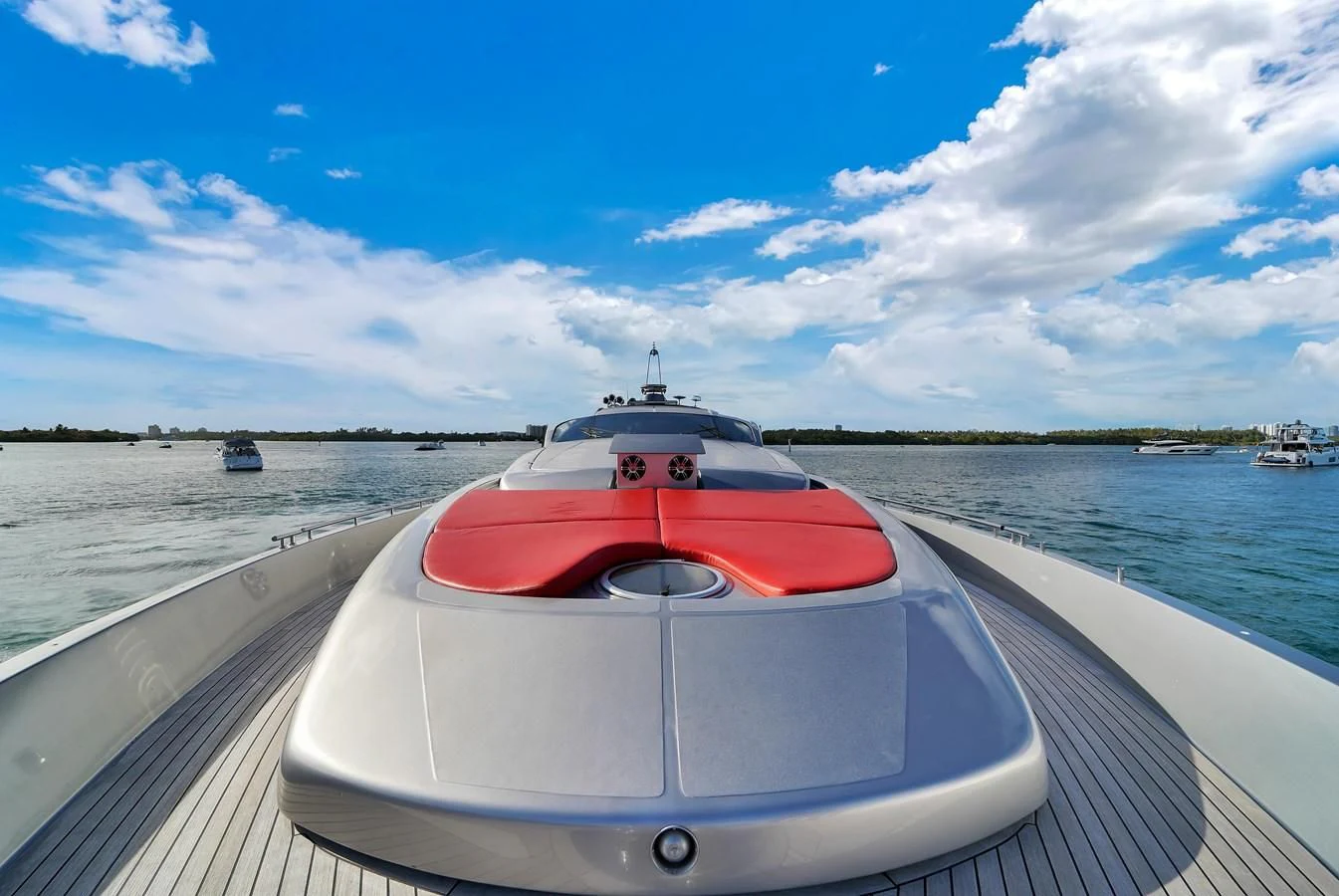 a boat on a body of water aboard PERSHING 88/07 Yacht for Sale