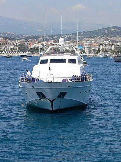 a boat in the water aboard ANTISAN Yacht for Charter