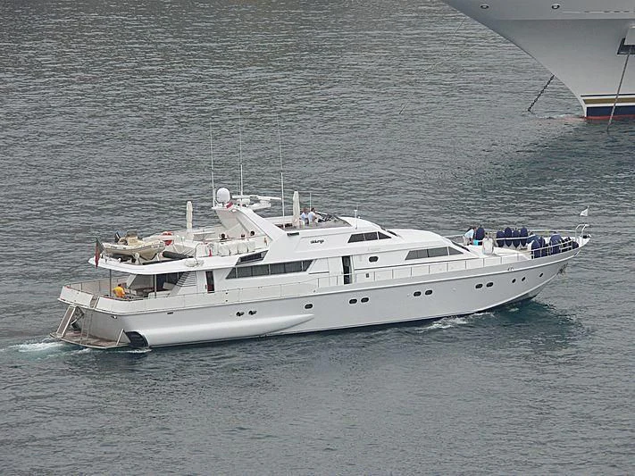 a boat sailing on the water aboard ANTISAN Yacht for Charter