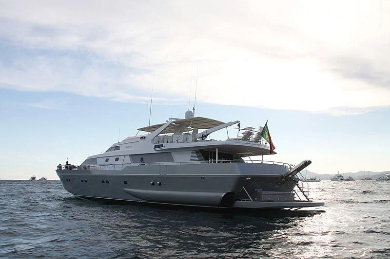 a boat on the water aboard ANTISAN Yacht for Charter