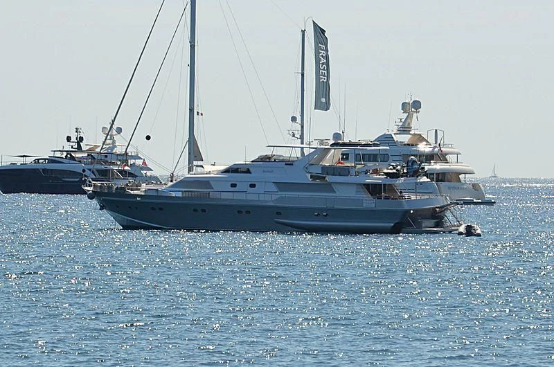 a boat in the water aboard ANTISAN Yacht for Charter