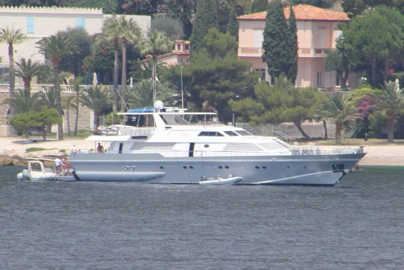 a couple of boats on the water aboard ANTISAN Yacht for Charter