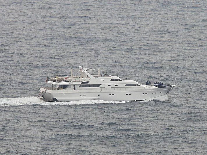 a boat in the water aboard ANTISAN Yacht for Charter