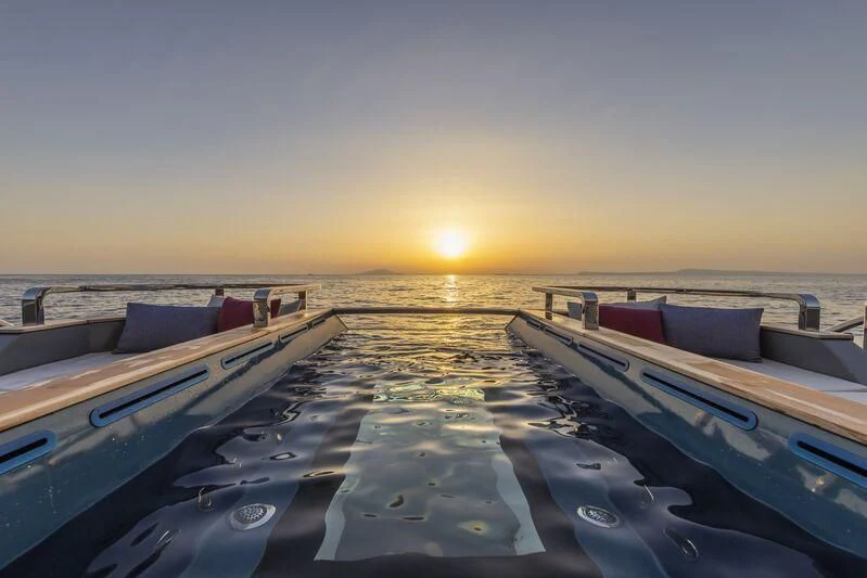 a boat on the water aboard ARIA SF Yacht for Sale