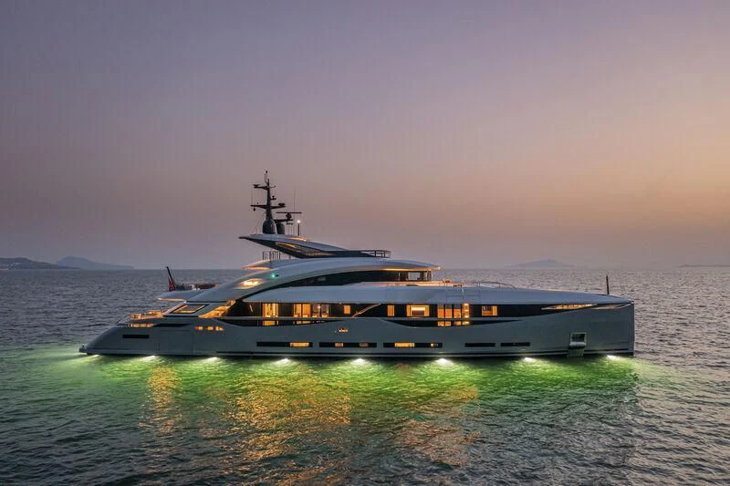 a boat on the water aboard ARIA SF Yacht for Sale
