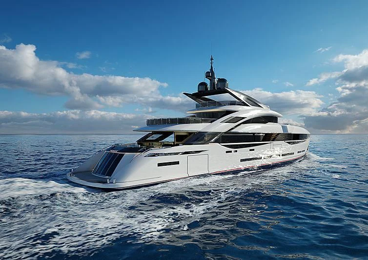 a boat in the water aboard ARIA SF Yacht for Sale