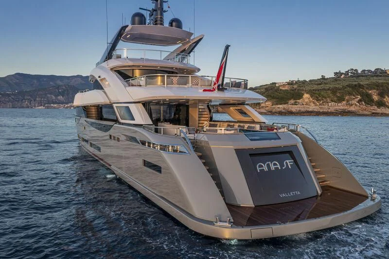 a boat on the water aboard ARIA SF Yacht for Sale