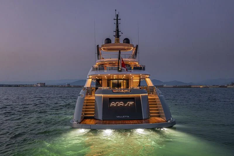 a boat in the water aboard ARIA SF Yacht for Sale