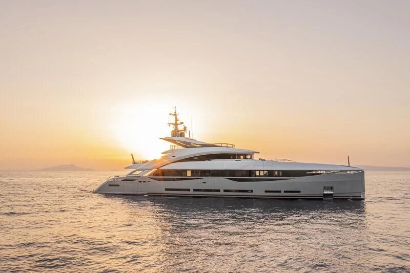a boat in the water aboard ARIA SF Yacht for Sale
