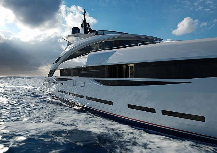 a yacht on the water aboard ARIA SF Yacht for Sale