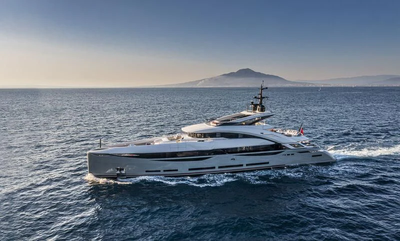 a boat in the water aboard ARIA SF Yacht for Sale