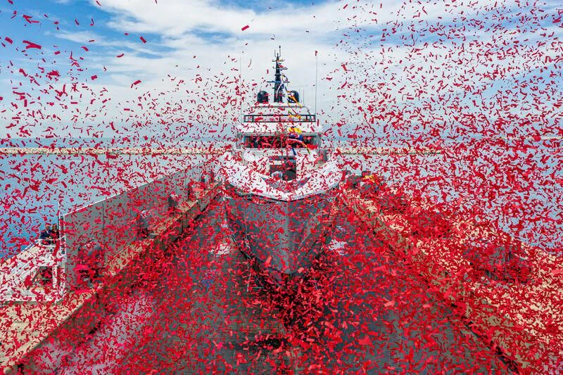 a ship in the water aboard ARIA SF Yacht for Sale