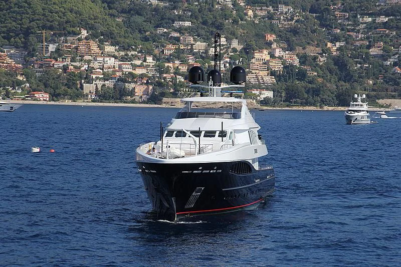 a boat in the water aboard SPACE Y Yacht for Sale