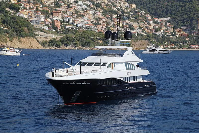 a boat on the water aboard SPACE Y Yacht for Sale