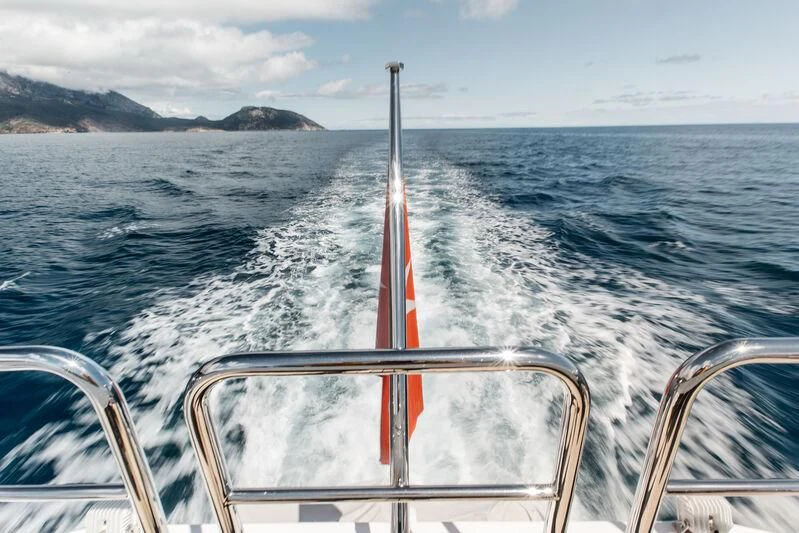 a boat on the water aboard LEMANJA Yacht for Sale