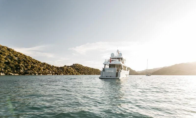 a boat on the water aboard LEMANJA Yacht for Sale