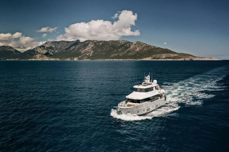 a boat on the water aboard LEMANJA Yacht for Sale